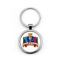 Kings and Queens Dancehall Round Keyring